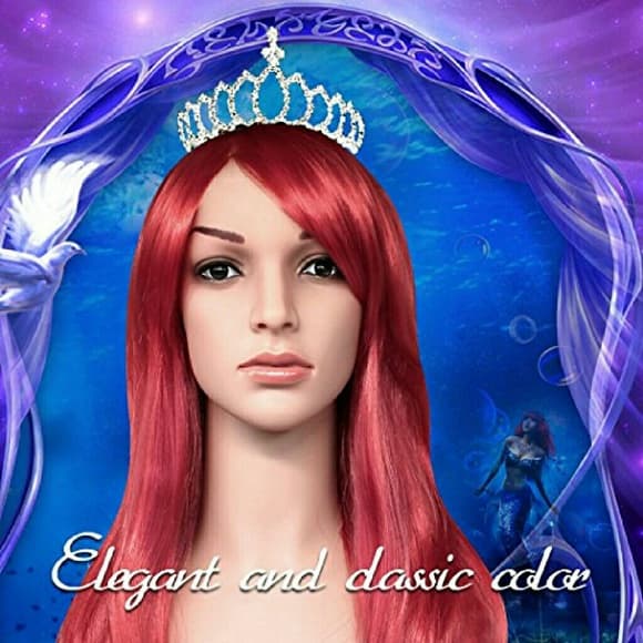 Red Synthetic Full Wig - Thumbnail 2