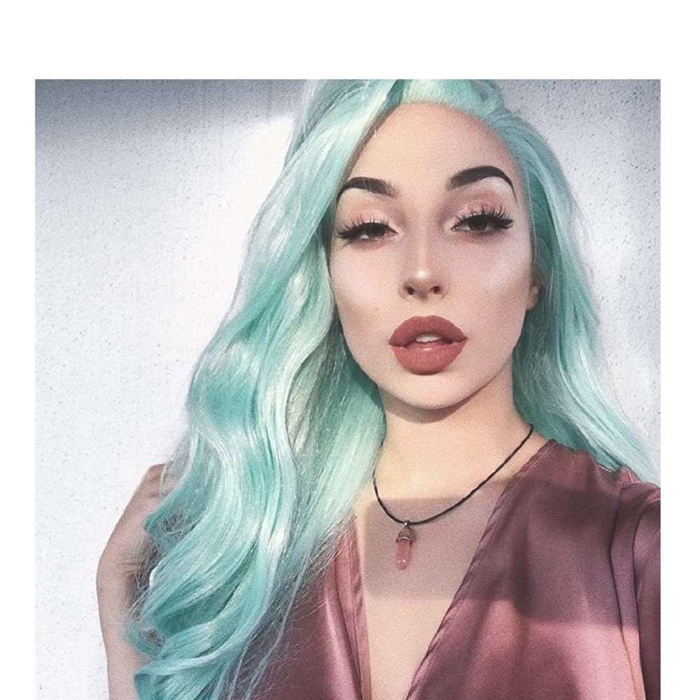 Mint Green Lace Front 24-26 inches - Thumbnail 2