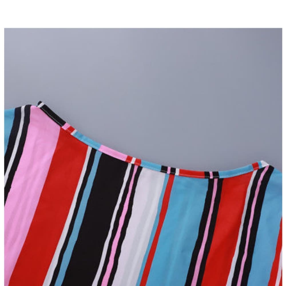 Beauty Colorful Striped Blouse - Thumbnail 7
