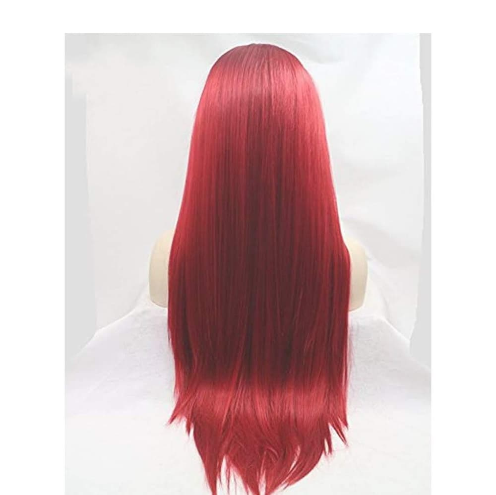 Red Beauty Lace Front Wig Human Hair Blend - Thumbnail 3