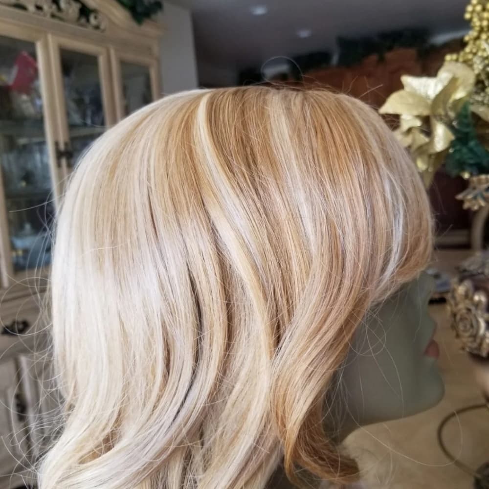 Blonde Medium Full Wig - Thumbnail 3
