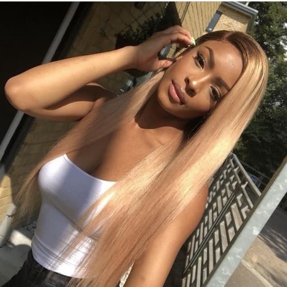 Blonde Ombre Lace Front Wig - Thumbnail 6