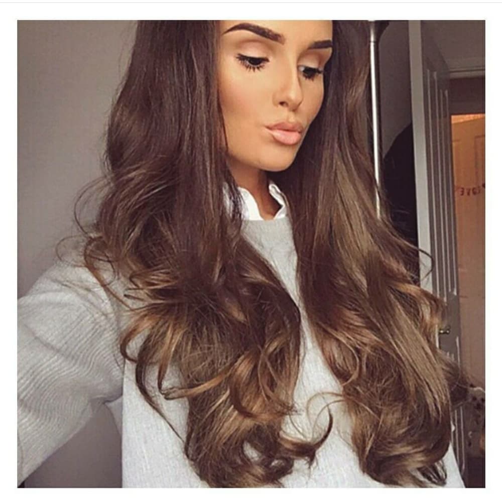 Brown Lace Front Wig - Thumbnail 4