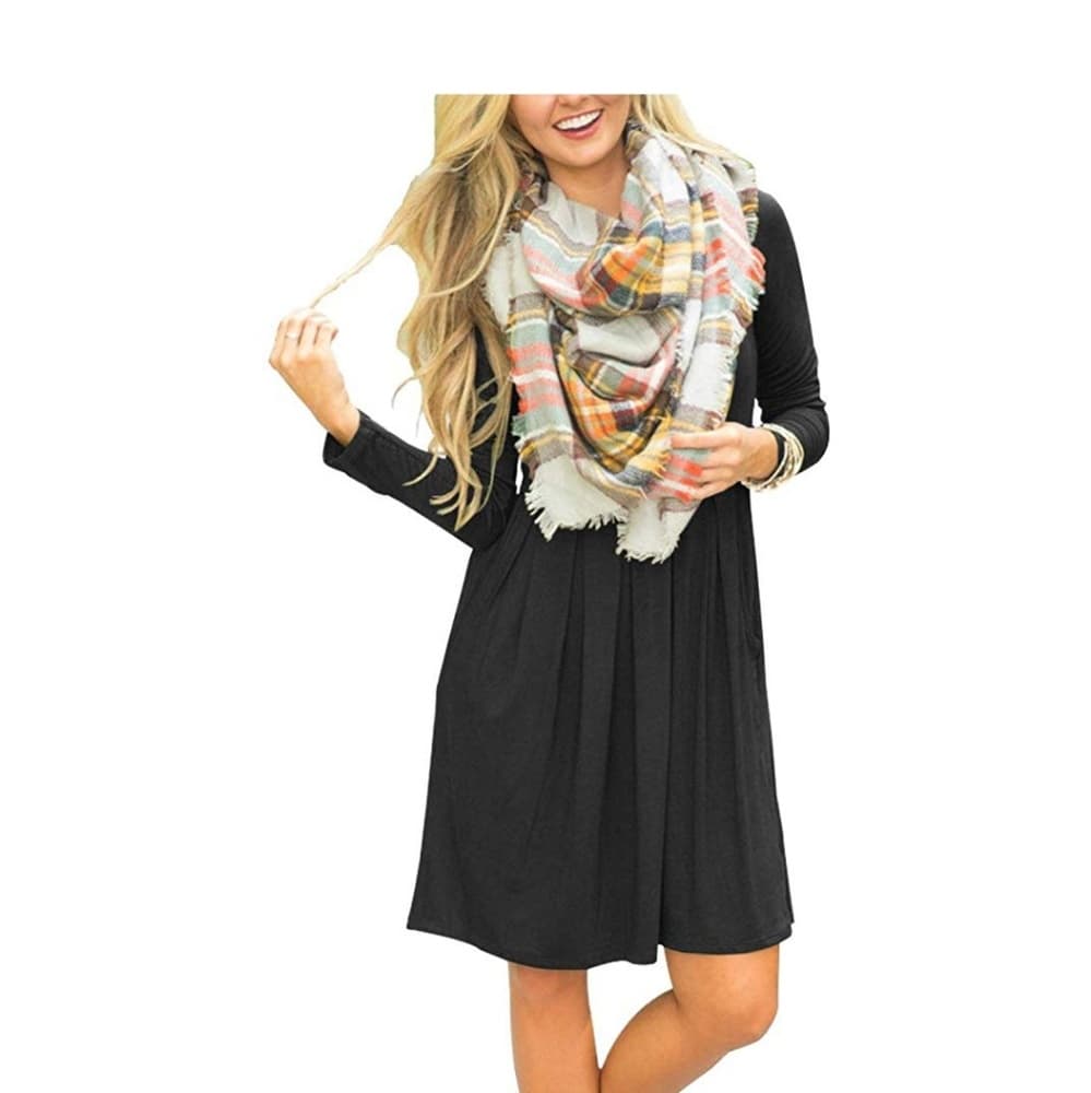Women's Long Sleeve Dress - Thumbnail 7
