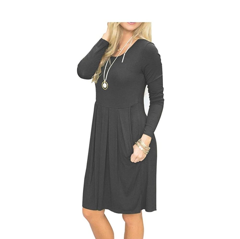 Women's Long Sleeve Dress - Thumbnail 2