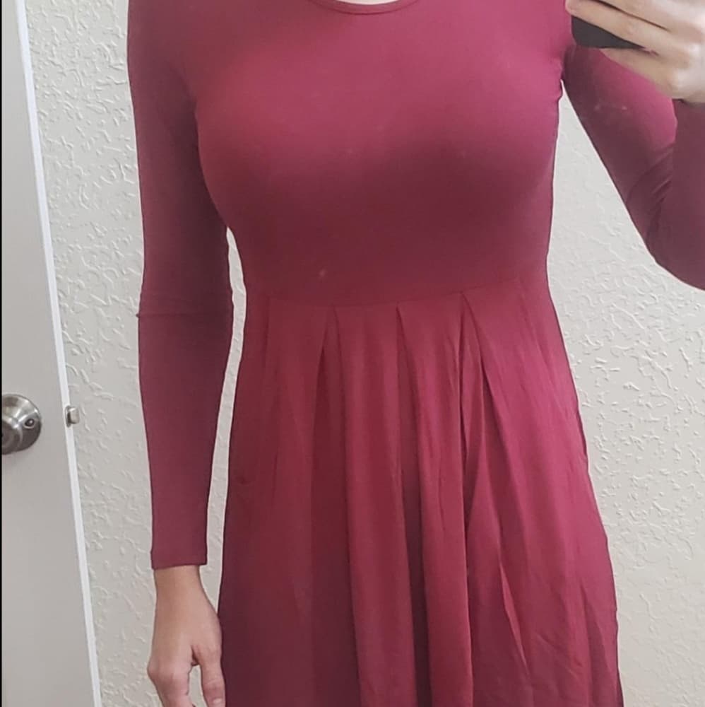 Women's Long Sleeve Dress - Thumbnail 4