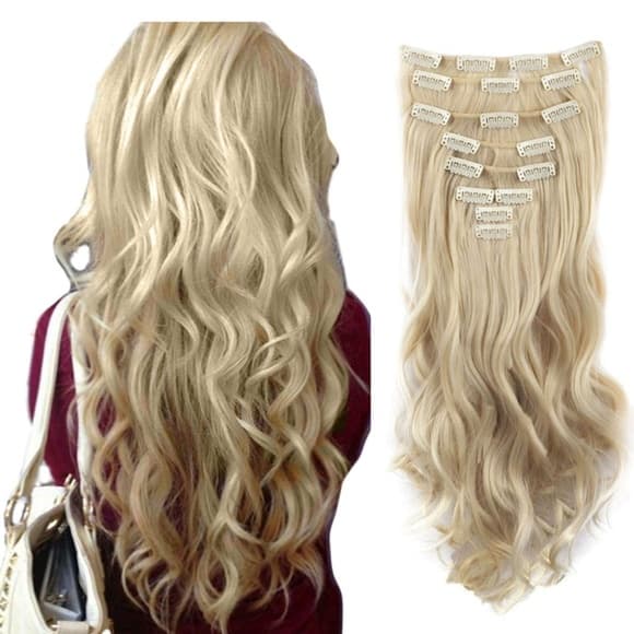 Blonde Beauty Clip on Extension - Thumbnail 2