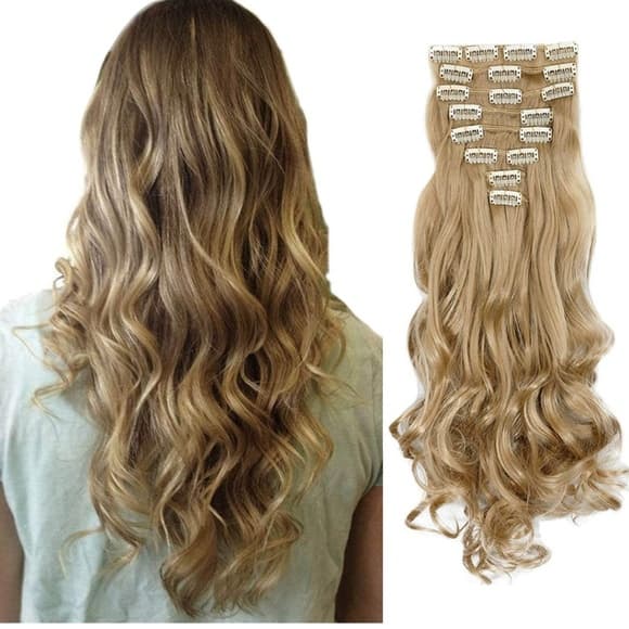 Blonde Beauty Clip in Extension - Thumbnail 2