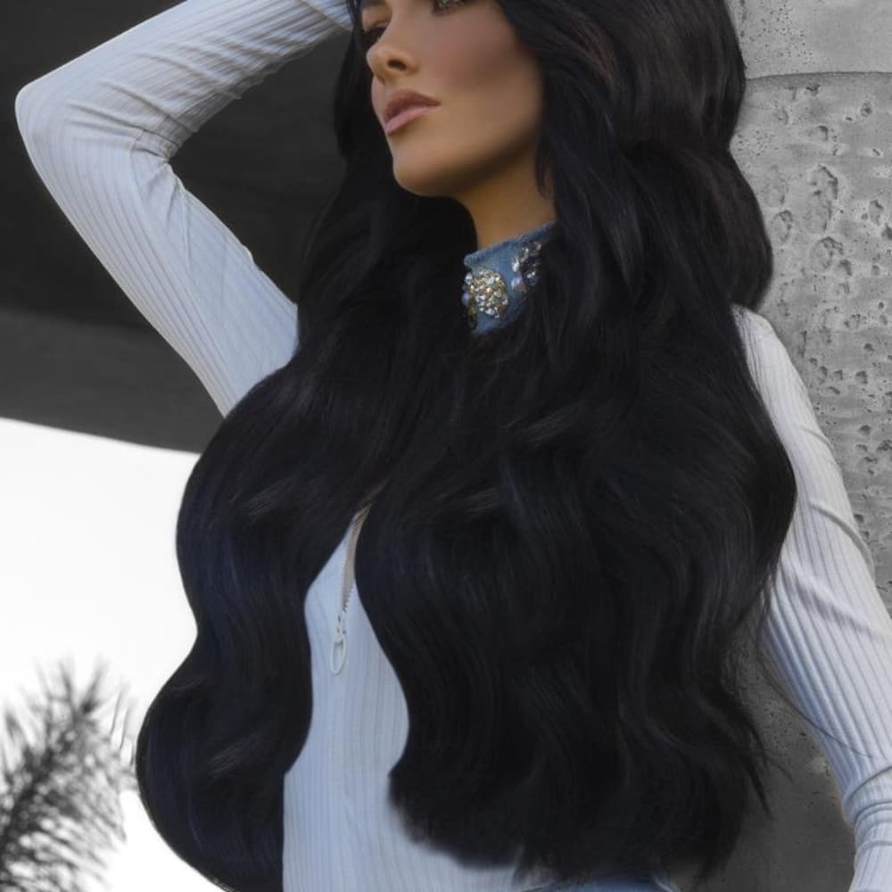Black Bodywave Lace FrontWig 24-26 inches!! - Thumbnail 2