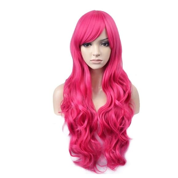 Dark Pink Beauty Full Wig - Thumbnail 5