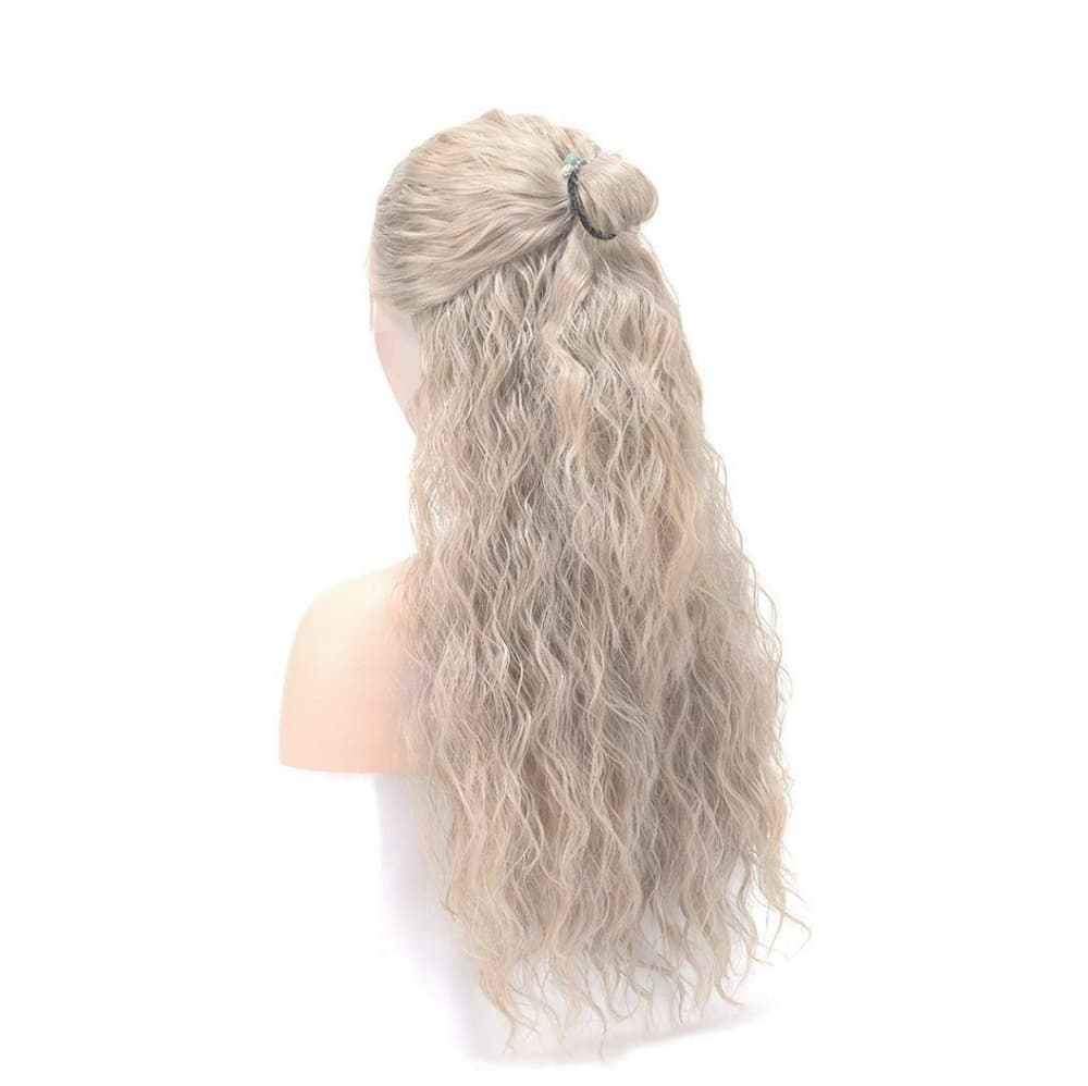 Silvery White Lace Front Wig 20 inches!! - Thumbnail 3