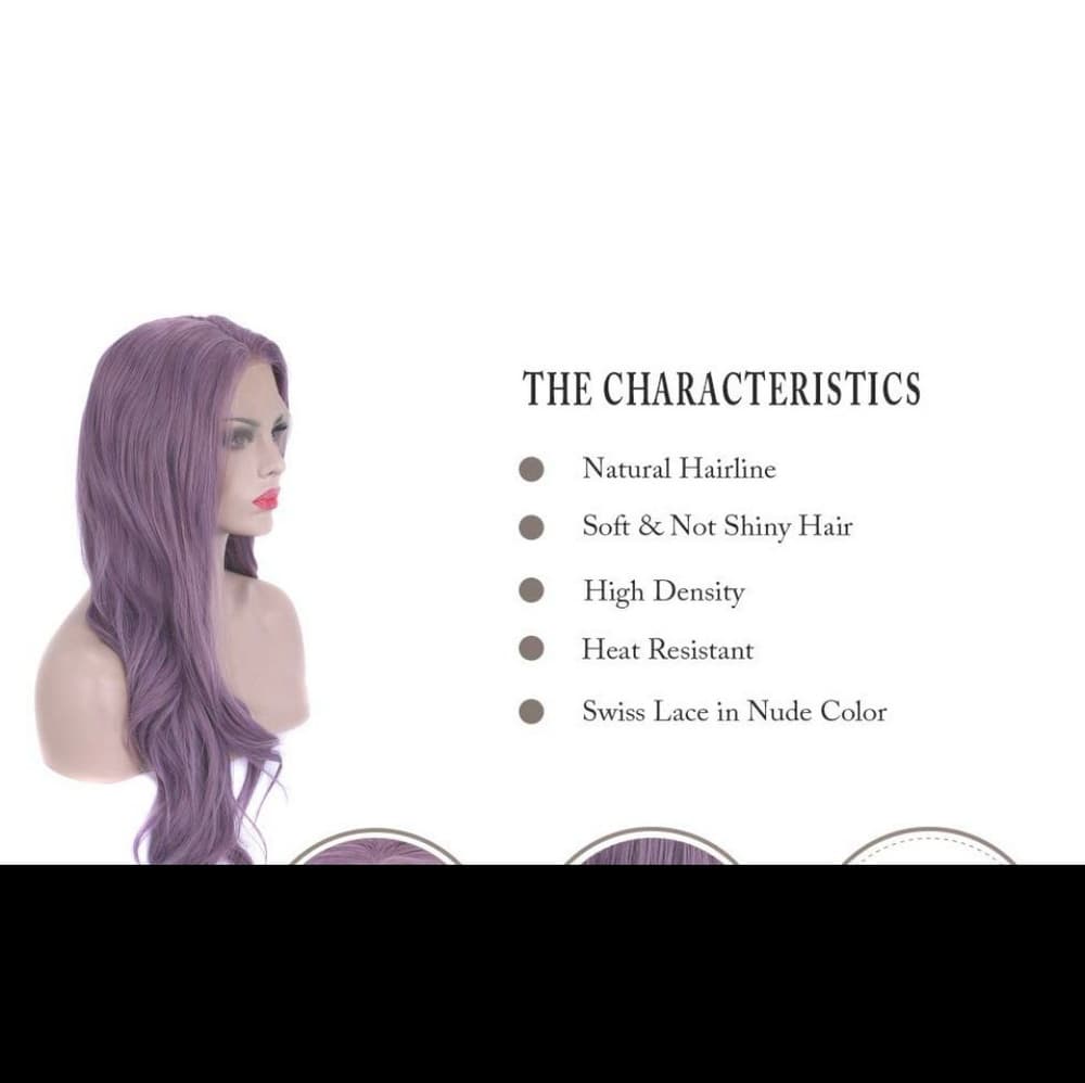Purple Beauty Lace Front Wig - Thumbnail 3