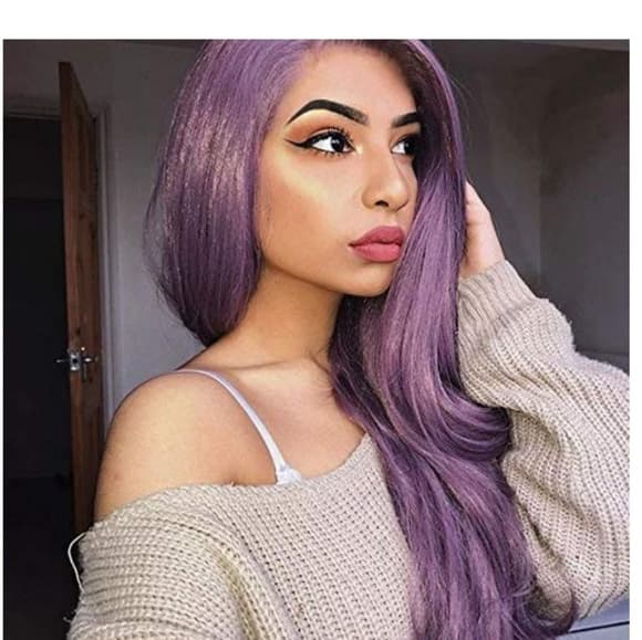 Purple Beauty Lace Front Wig - Thumbnail 5