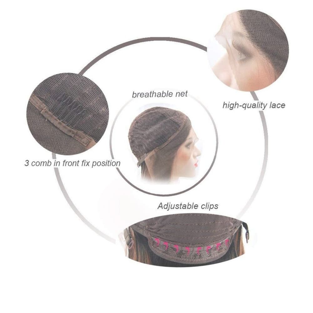 Black Layered Wavy Beauty Lace Front Wig - Thumbnail 6