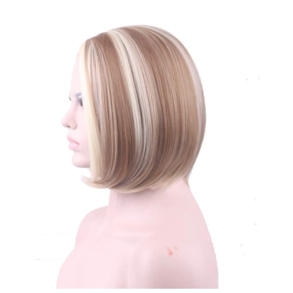 Brown Blonde Mixed Full Wig - Thumbnail 2