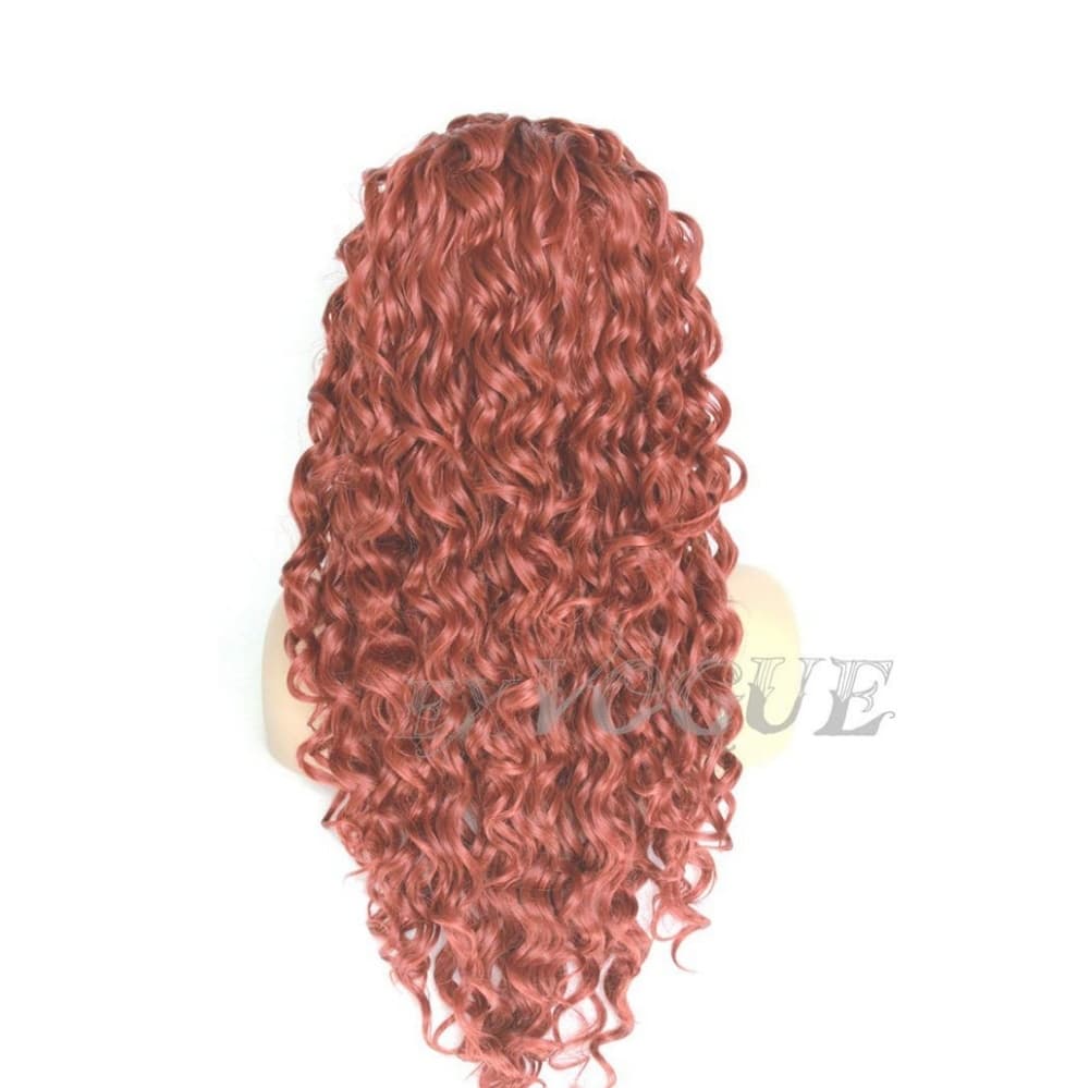 Red Beauty Curly Lace Front Wig - Thumbnail 2