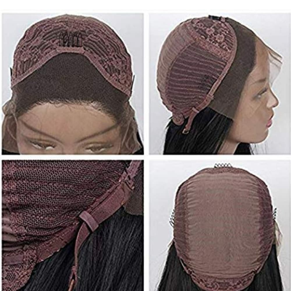 Grey Green Lace Front Wig - Thumbnail 3