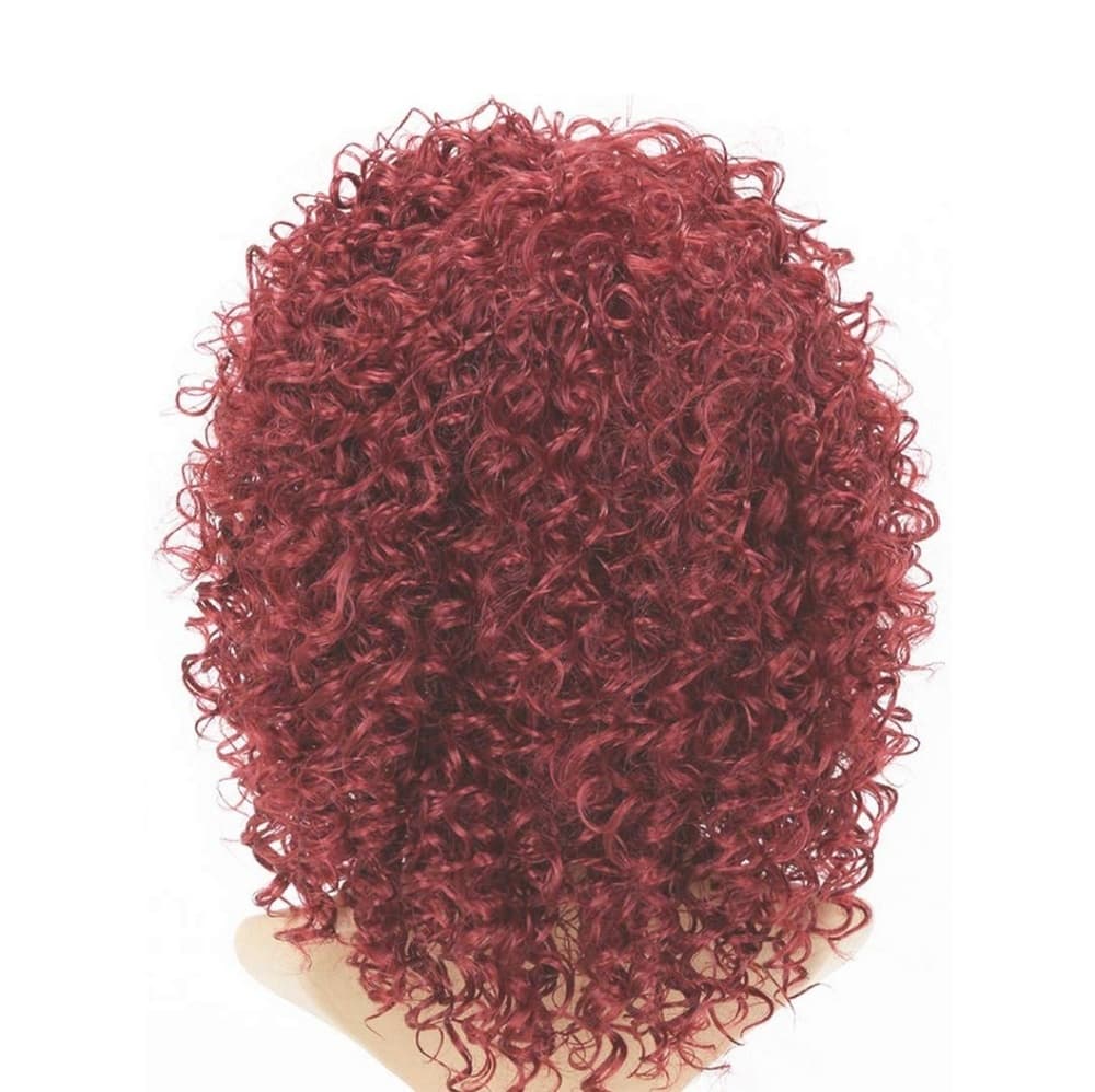 Red Beauty Curly Lace Front Wig - Thumbnail 3