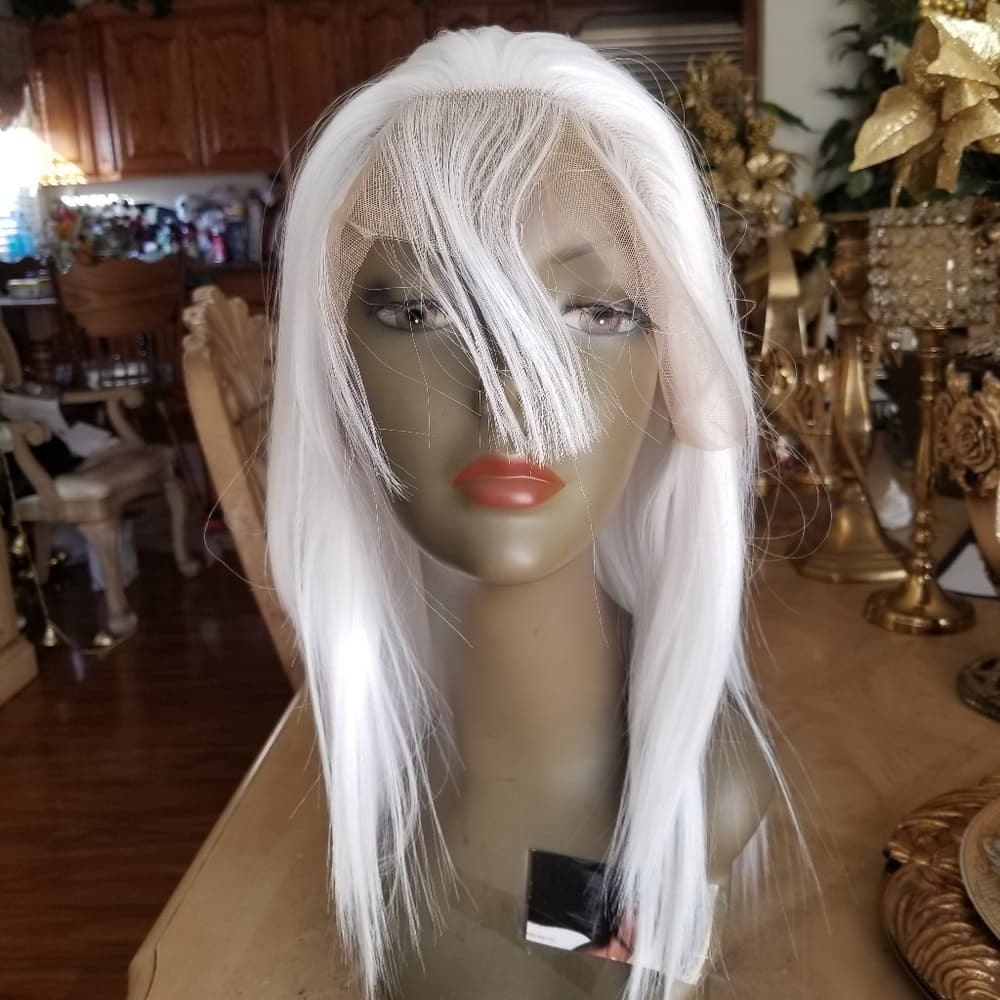 White Beauty Lace Front Wig - Thumbnail 8