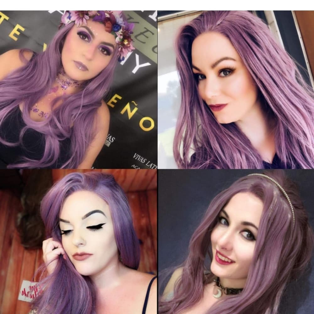 Purple Beauty Lace Front Wig - Thumbnail 3