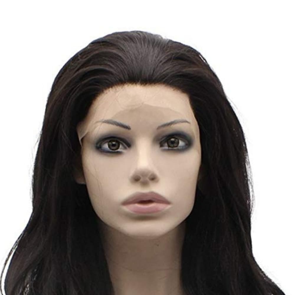 Chocolate Brown Wavy Beauty Lace Front Wig - Thumbnail 5