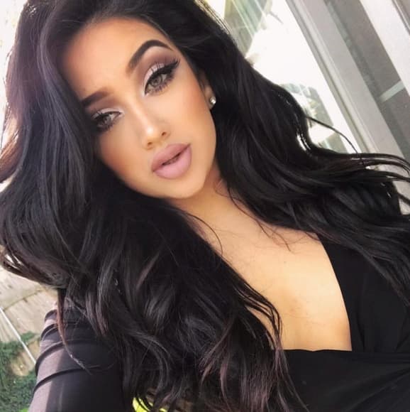 Chocolate Brown Wavy Beauty Lace Front Wig - Thumbnail 9