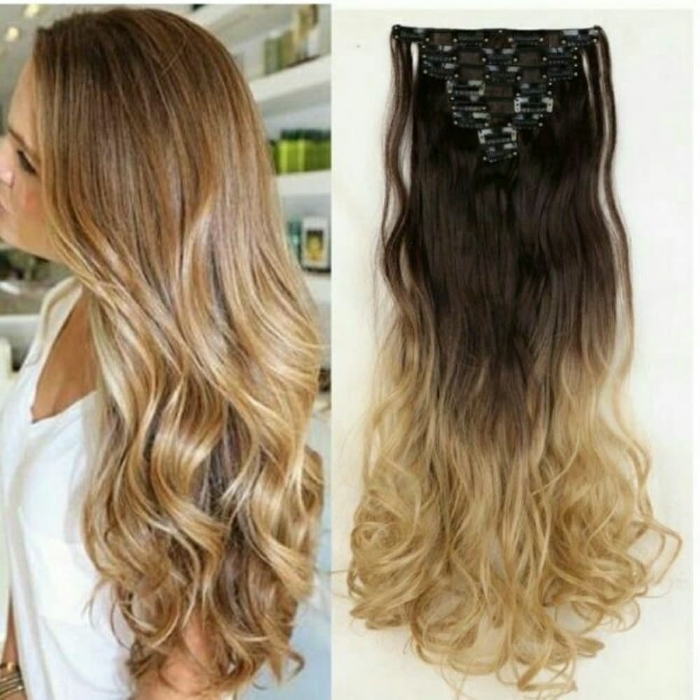 Ombre Blonde Clip in Extension
