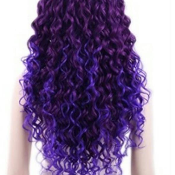 Beautiful Purple Doll Full Lace Front Wig 26 inche - Thumbnail 3