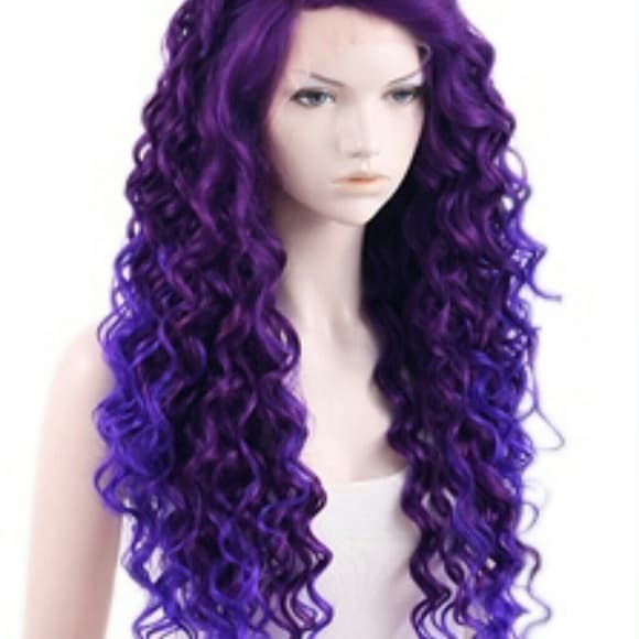 Beautiful Purple Doll Full Lace Front Wig 26 inche - Thumbnail 2