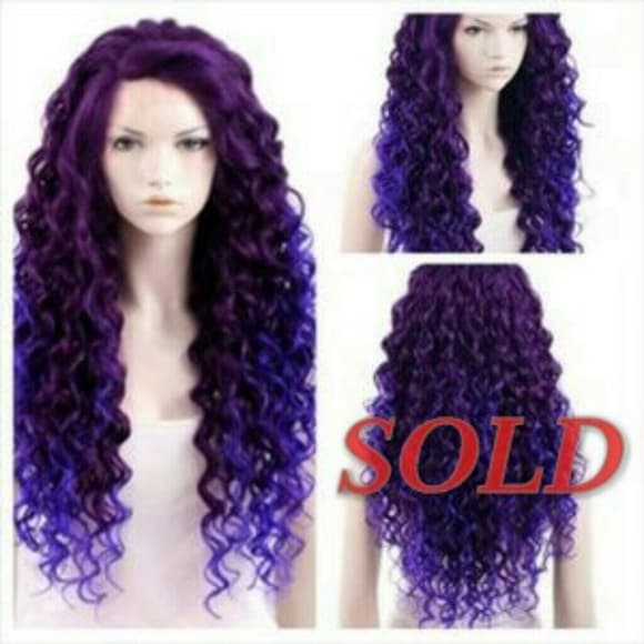 Beautiful Purple Doll Full Lace Front Wig 26 inche - Thumbnail 4