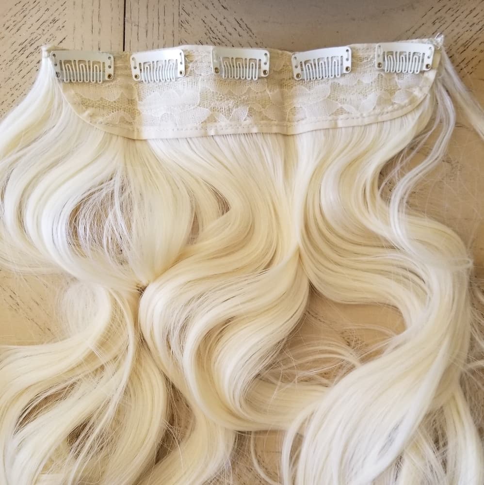 Blonde Full Head Clip In Piece #613 - Thumbnail 5