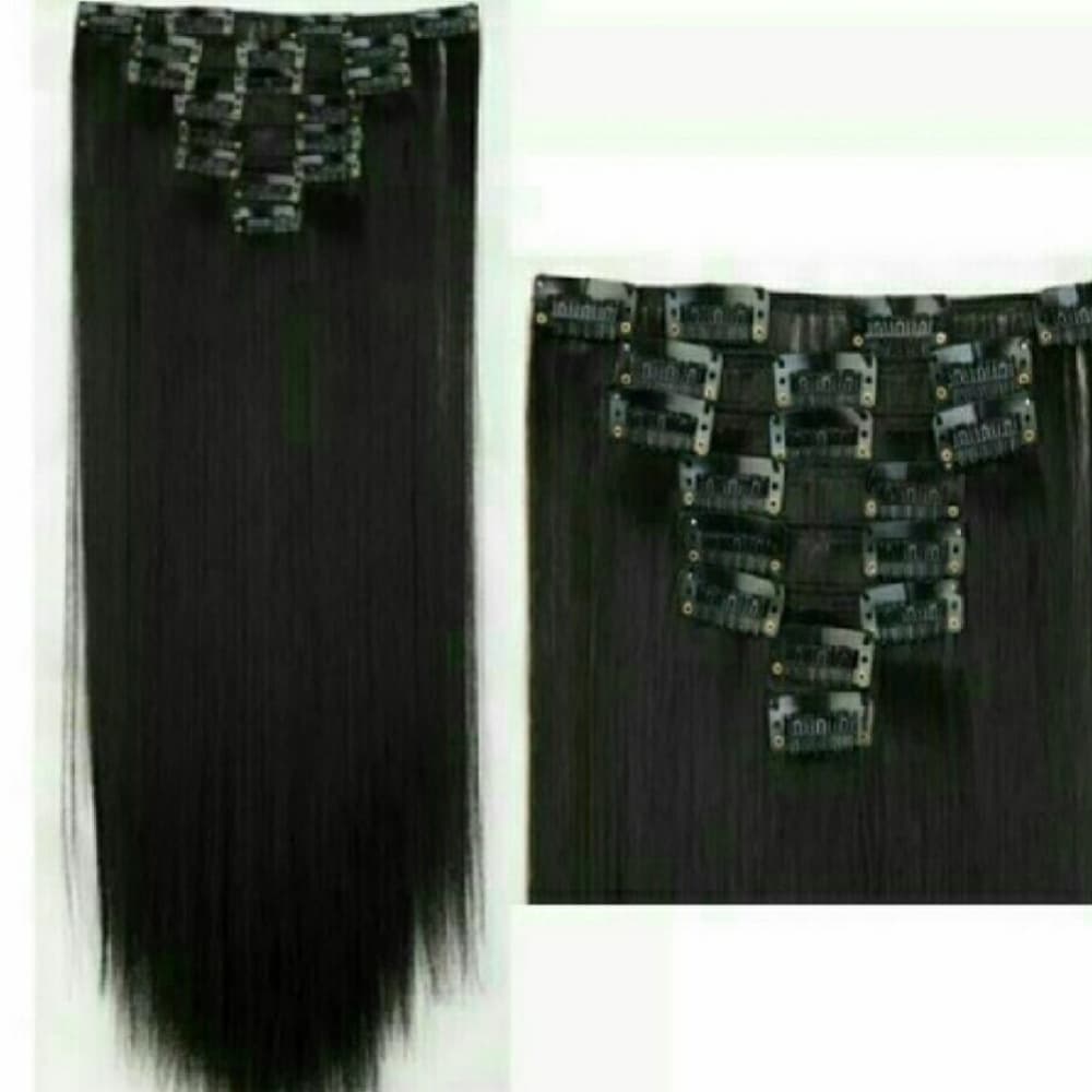 Black Full Head Clip in Extension - Thumbnail 3