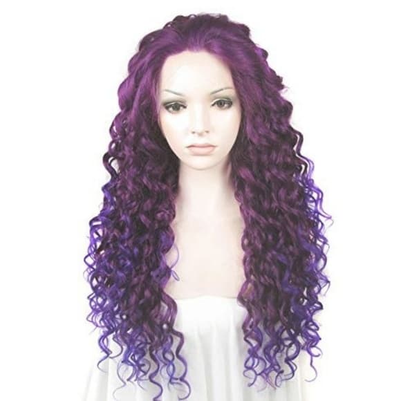 Purple Beauty Doll Lace Front Wig - Thumbnail 8