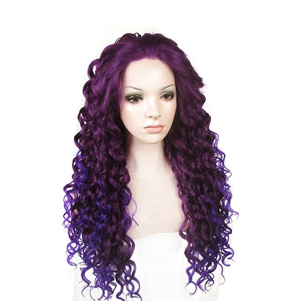Purple Beauty Doll Lace Front Wig - Thumbnail 6