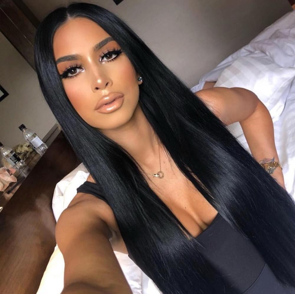 Silky Straight Lace Front Wig - Thumbnail 8
