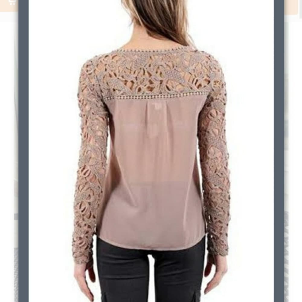 Chiffon Onesize Beauty Blouse - Thumbnail 2