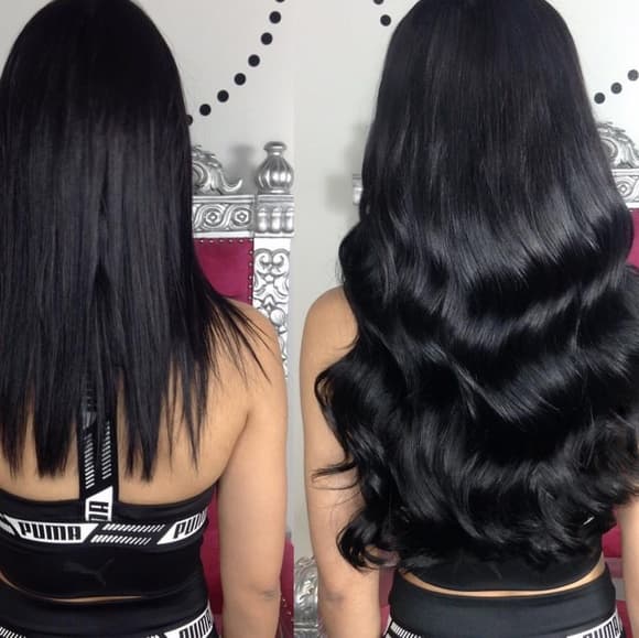 Black Full Head Clip in Extension - Thumbnail 5