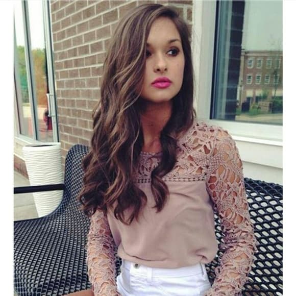 Chiffon Onesize Beauty Blouse - Thumbnail 4