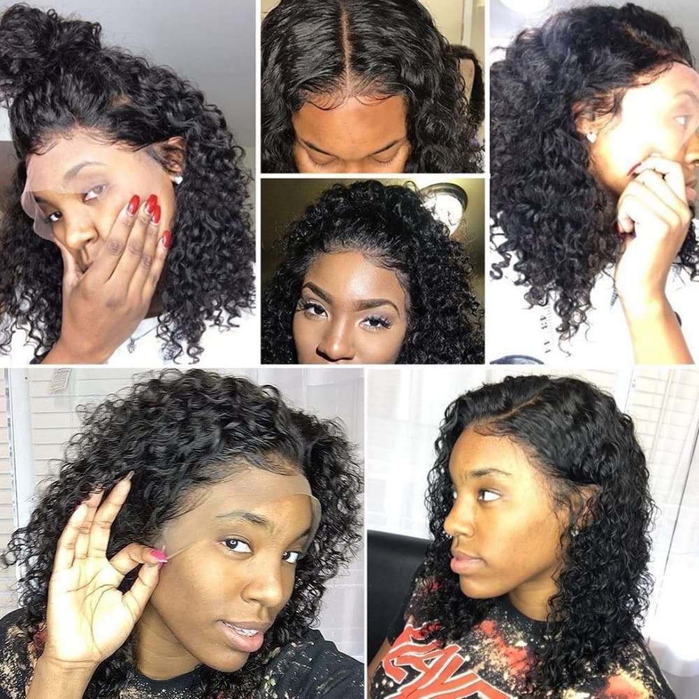 Virgin Brazilian Lace Front Wig 14-16 inches long - Thumbnail 6