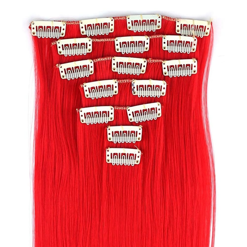 Red Beauty Full Head Clip in Extension - Thumbnail 2