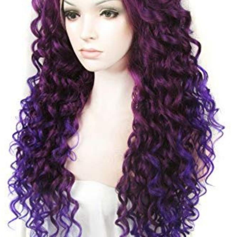 Purple Beauty Doll Lace Front Wig - Thumbnail 4
