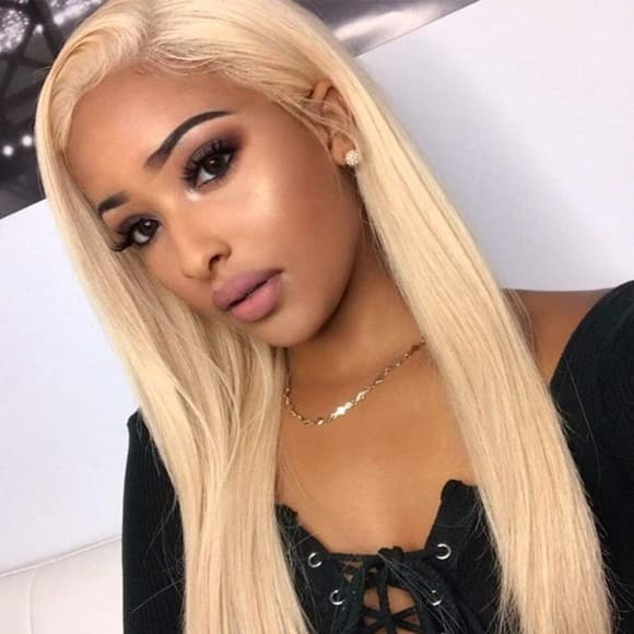 Blonde Human Hair Beauty Wig 22-24 inches - Thumbnail 8