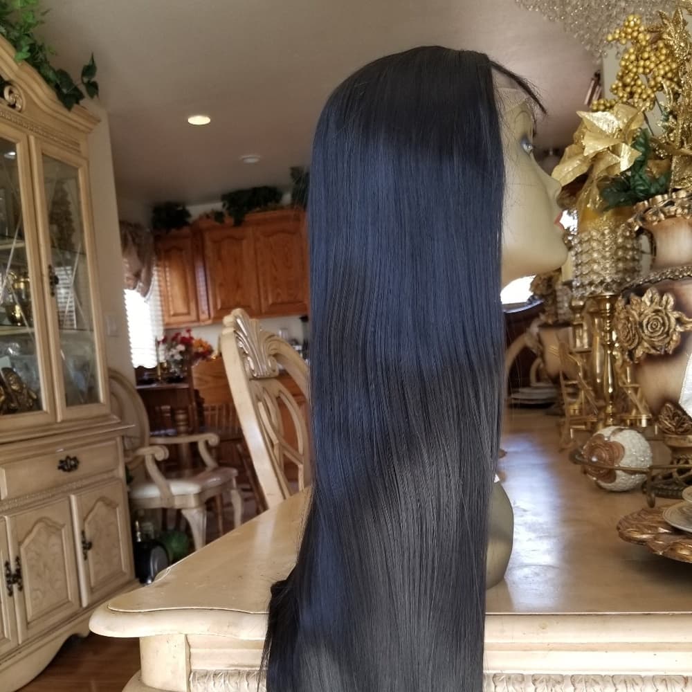 Silky Straight Lace Front Wig - Thumbnail 4