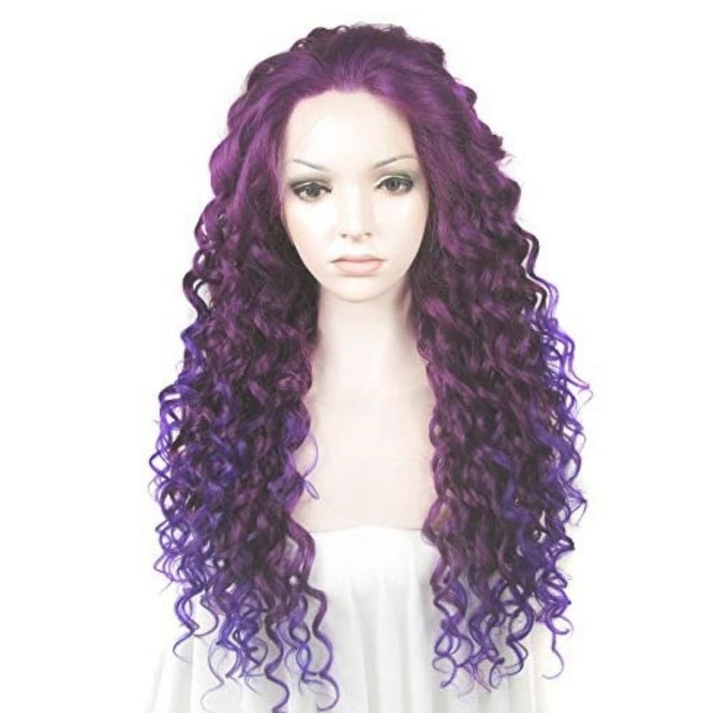 Purple Beauty Doll Lace Front Wig - Thumbnail 7