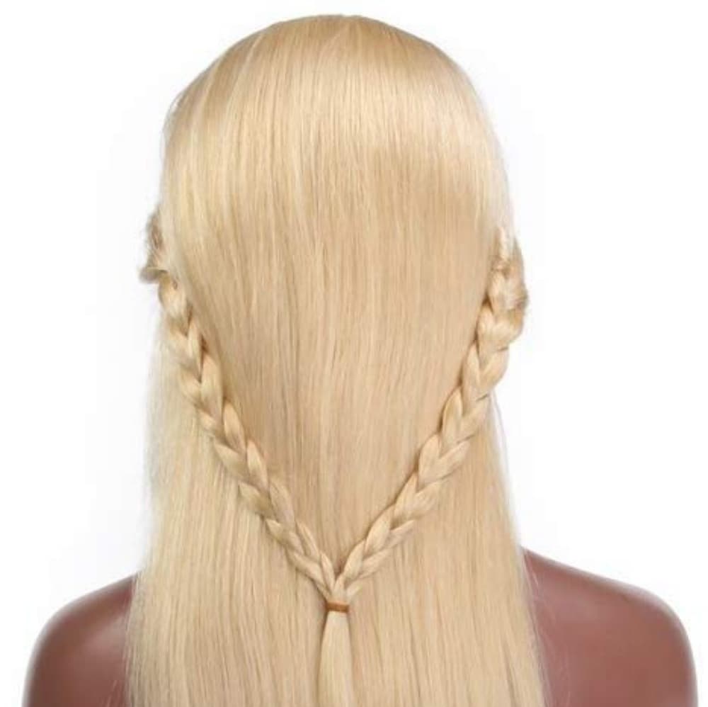 Blonde Human Hair Beauty Wig 22-24 inches - Thumbnail 3