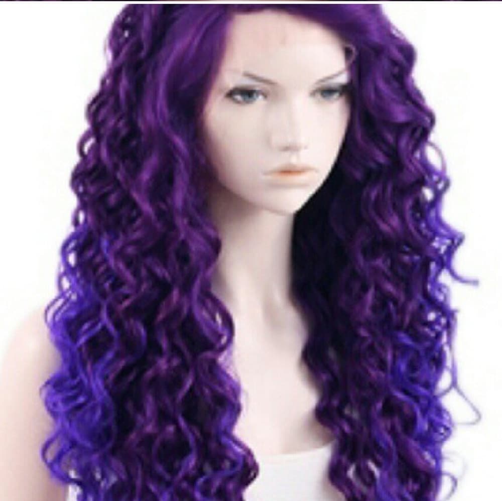 Purple Beauty Doll Lace Front Wig - Thumbnail 3