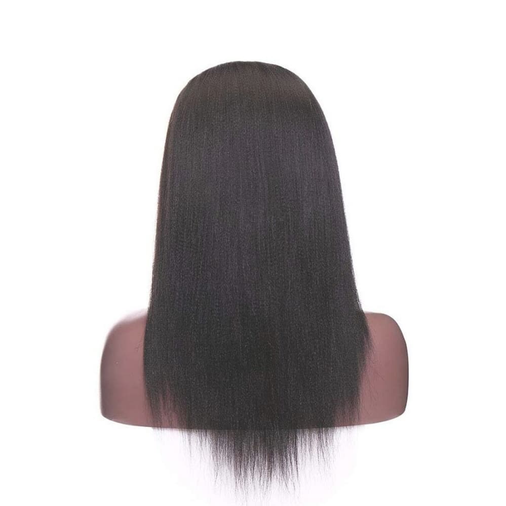 Virgin Italian Yaki Remy Human Hair Lace Wig - Thumbnail 4