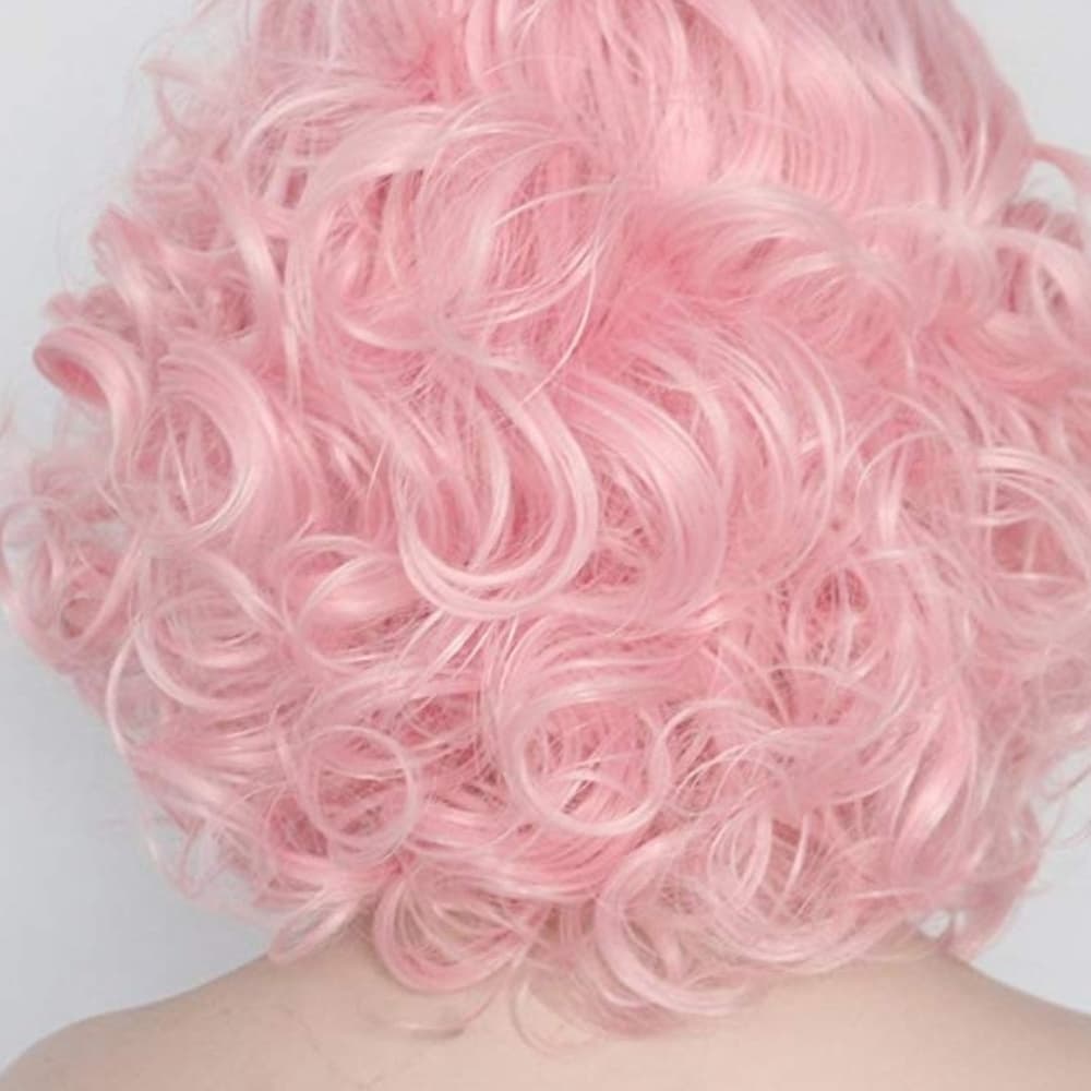 Pink Lace Front Wig 12 inches - Thumbnail 2