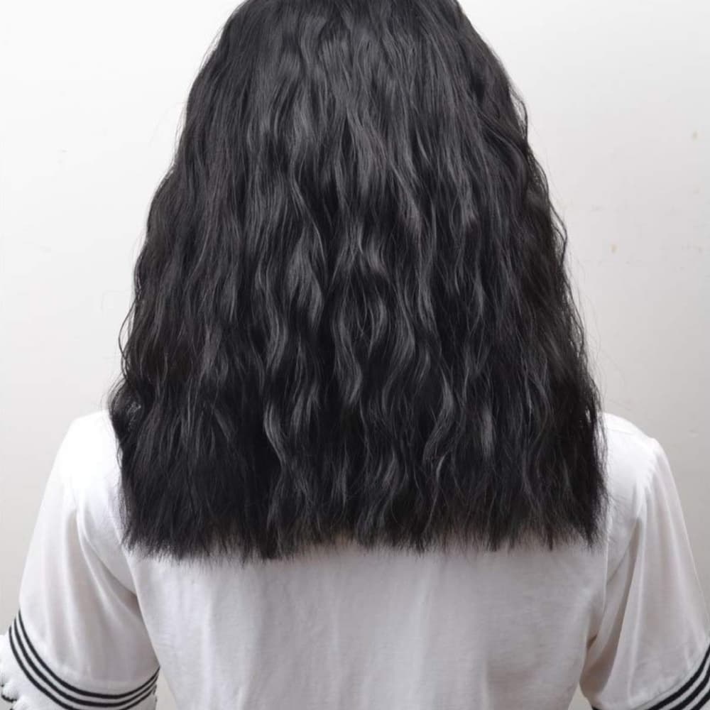 Black Wavy Beauty Wig - Thumbnail 4
