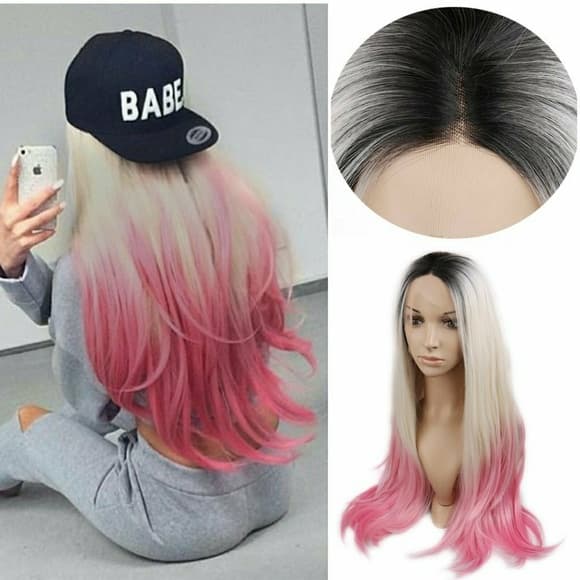 Ombre Brown Blonde LaceFront Wig 22-26 inch - Thumbnail 7